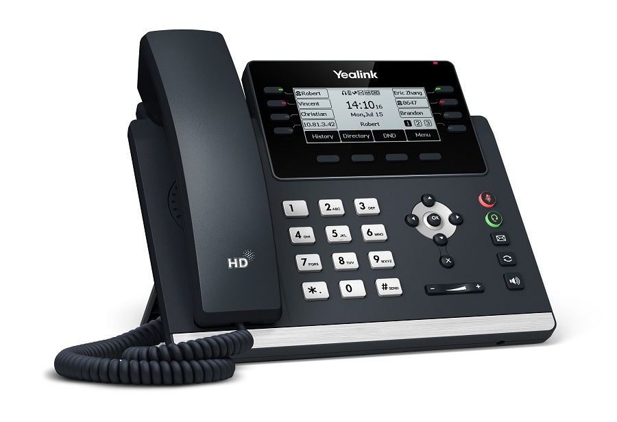 YEALINK IP PHONE SIP-T43U 12 SIP LINES POE