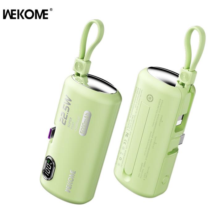 Power Bank WK 5000mAh 22.5W PDx2 Green WP-19