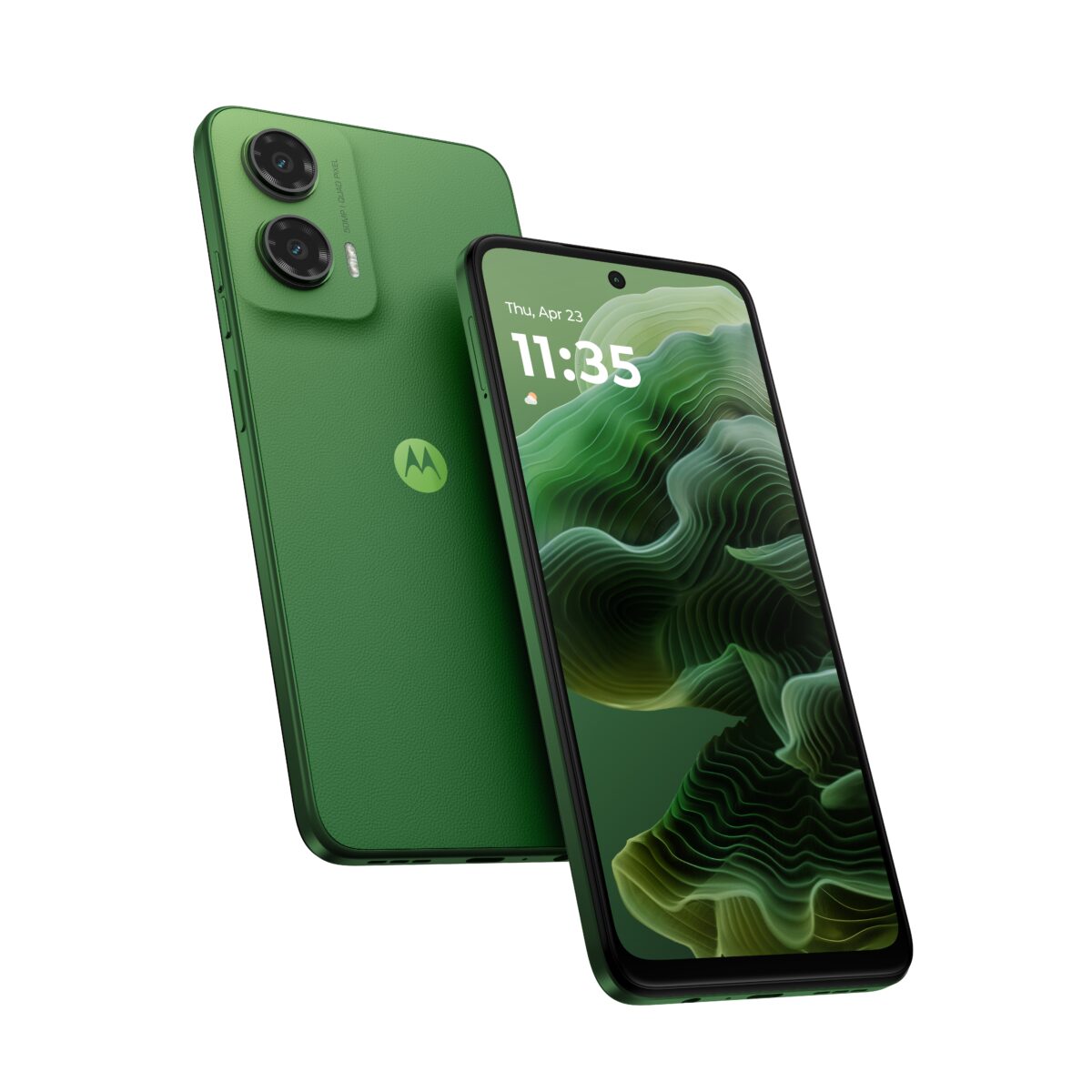 MOTOROLA Smartphone G35 5G, 6.72&apos;&apos;/Unisoc T760/4GB/128GB/Android 14/Leaf Green(Vegan Leather)